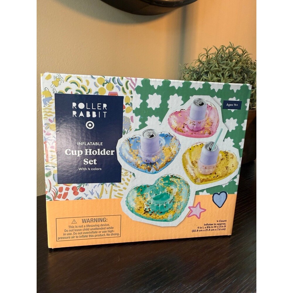 ROLLER RABBIT Inflatable Cup Holder Set